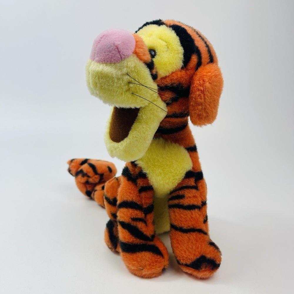 Disney Store 10" Sitting Tigger Plush Winnie the Pooh Stuffed Animal Toy Tiger